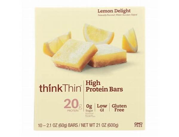 Think thin bar lemon delight ingredients