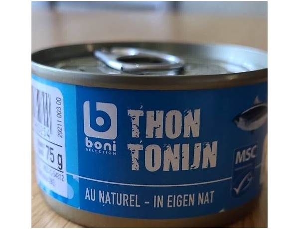 Thon au naturel food facts