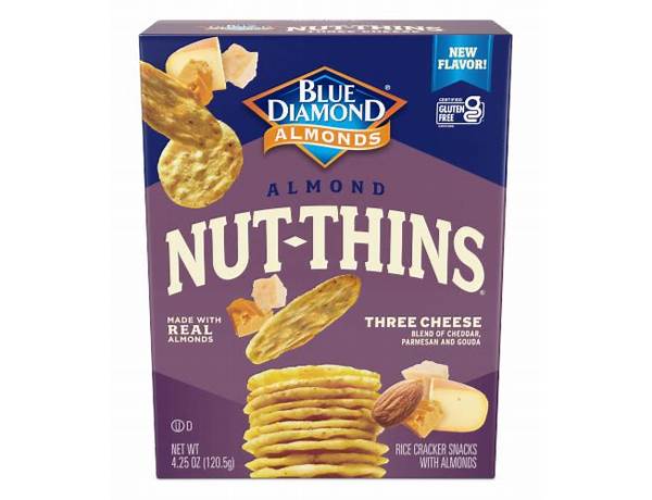 Three cheese almond nut thins food facts