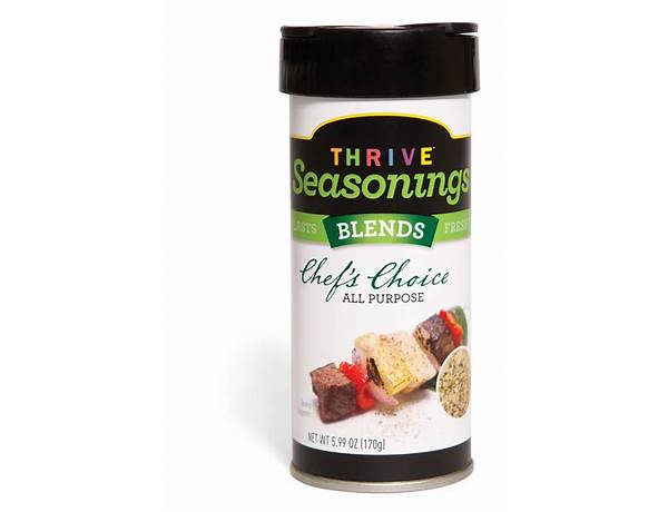 Thrive seasonings chefs choice food facts