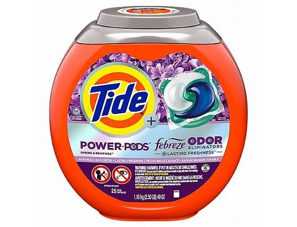 Tide power pods fabreeze nutrition facts