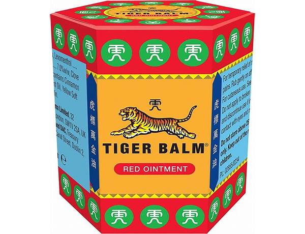 Tiger balm - nutrition facts
