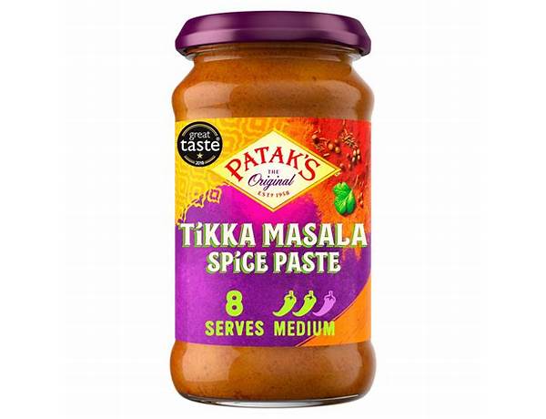 Tikka masala paste food facts