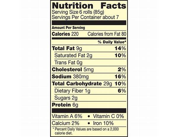 Tiny fruity cuties nutrition facts