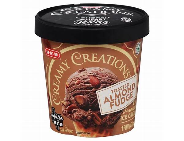 Toasted almond fudge ice cream food facts