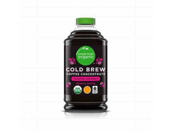 Toasted coconut cold brew food facts