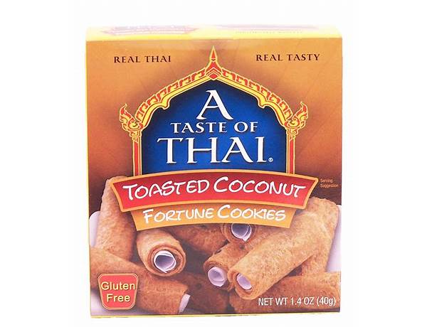 Toasted coconut fortune cookies food facts
