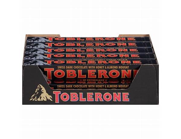 Toblerone dark chocolate bar food facts