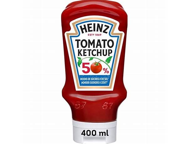 Tomaten ketchup 50% nutrition facts