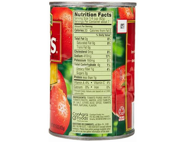 Tomato paste food facts