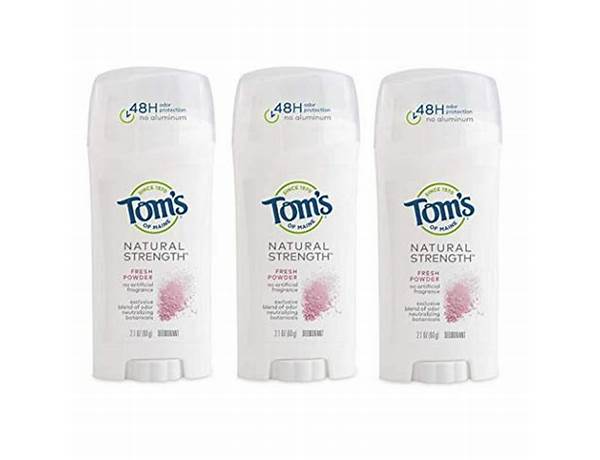 Toms deo - nutrition facts