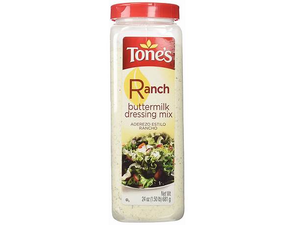 Tone's buttermilk dressing mix food facts