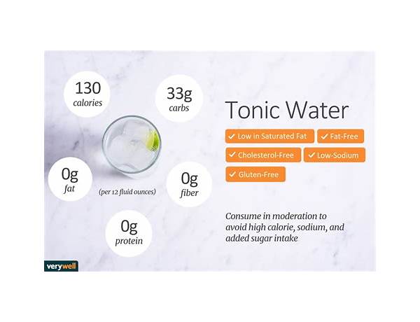 Tonic water food facts
