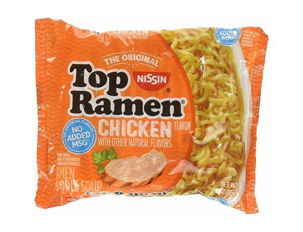 Top ramen the original chicken ramen noodle soup nutrition facts