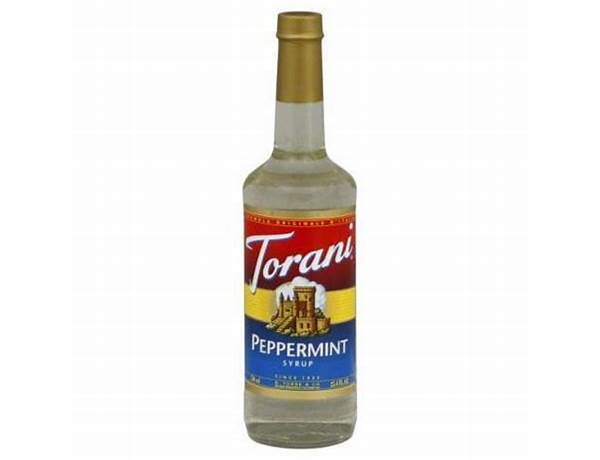 Torani peppermint syrup food facts