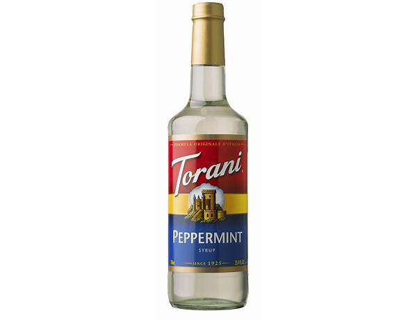 Torani peppermint syrup nutrition facts