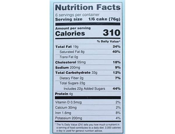 Torte nutrition facts
