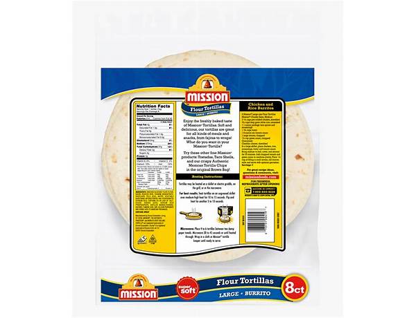 Tortillas food facts