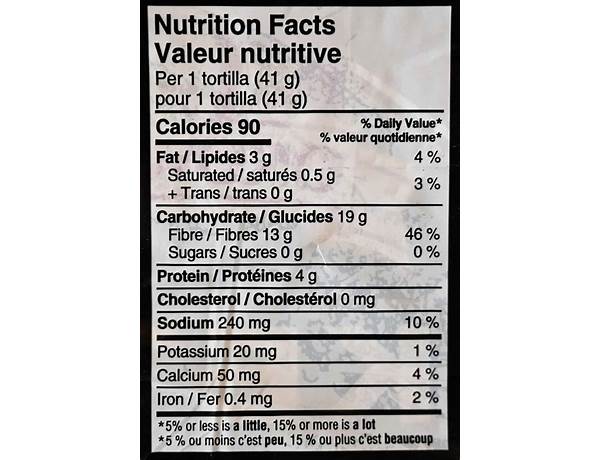 Tortillas keto nutrition facts