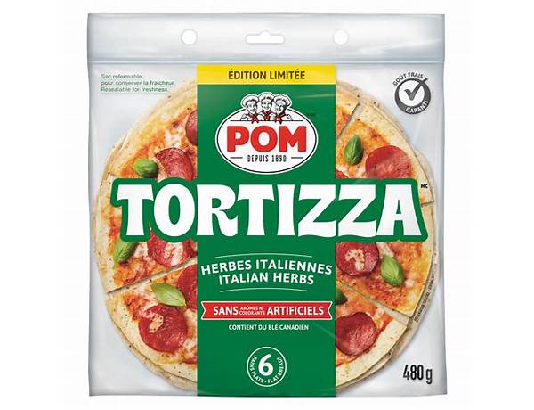 Tortizza  flat bread food facts