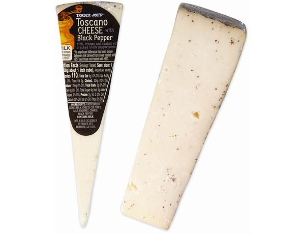 Toscano cheese with black pepper food facts