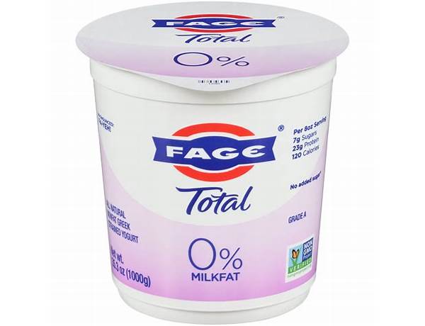Total 0% nonfat greek strained yogurt ingredients