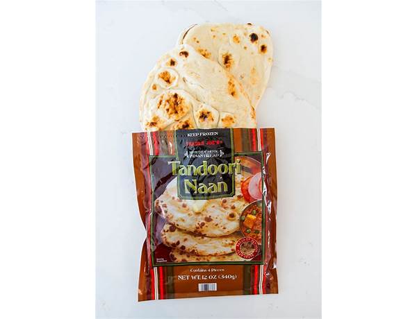 Trader joe's tandoori naan contains 4 pieces food facts