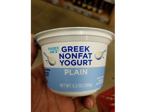 Trader joe’s greek nonfat yogurt plain food facts