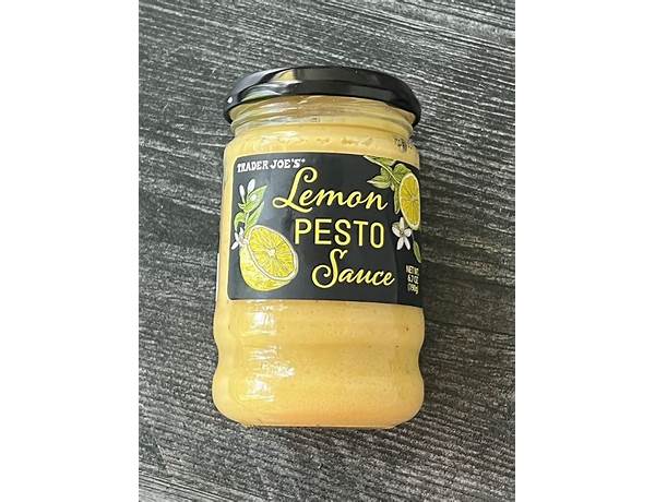 Trader joe’s lemon pesto sauce food facts