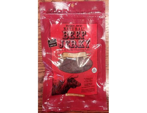 Trader joes natural beef jerky food facts