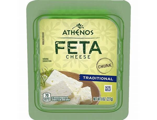 Traditional feta chunk food facts