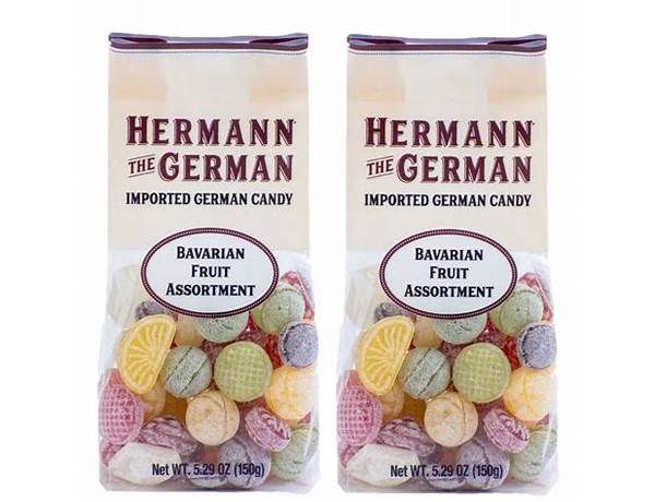 Traditional german hard candy, lemon candy food facts