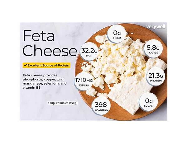 Traditional style feta cheese food facts