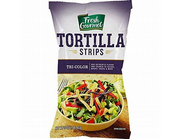 Tri-color tortilla strips food facts