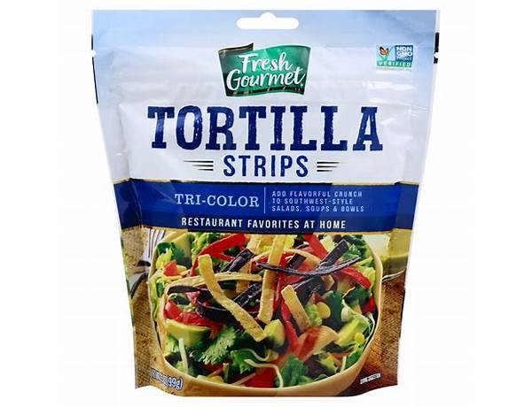 Tri-color tortilla strips ingredients