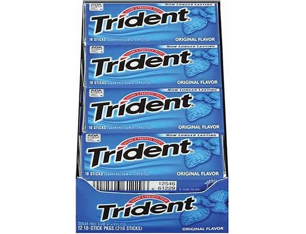 Trident original slim pack food facts