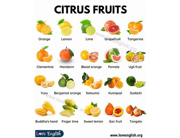 Tropical citrus food facts