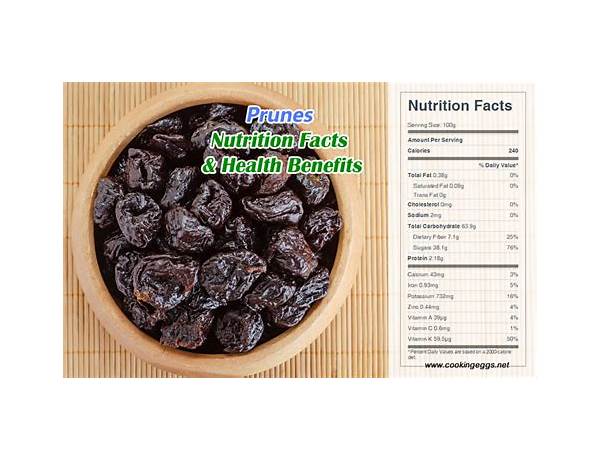 Tropical mix compote no prunes nutrition facts