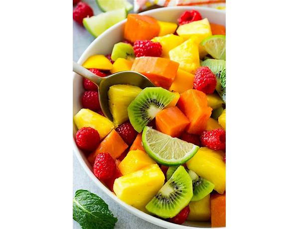 Tropical mixed fruits ingredients