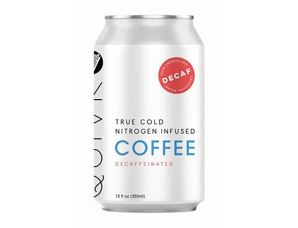 True cold nitrogen infused coffee food facts