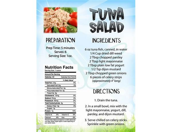 Tuna salad food facts