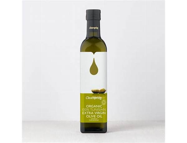 Tunisian extra virgin olive oil food facts