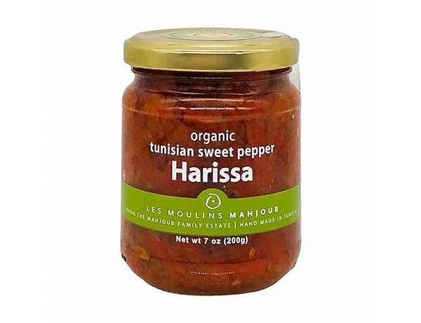 Tunisian sweet pepper harissa spread food facts