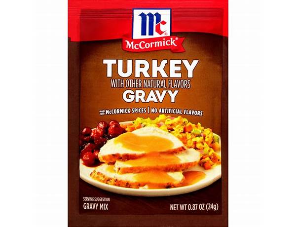Turkey gravy mix food facts