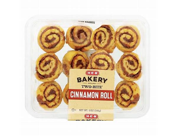 Two bite cinnamon rolls food facts