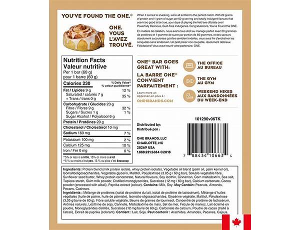 Two bite cinnamon rolls nutrition facts