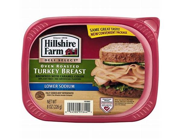 Ultra thin deli slices lower sodium oven roasted turkey breast food facts