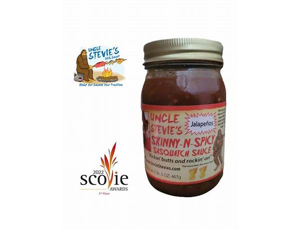 Uncle stevie’s spicy sasquastch sauce ingredients
