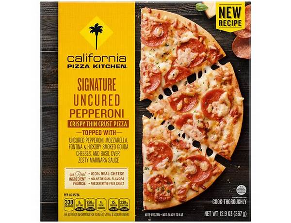 Uncured pizza nutrition facts