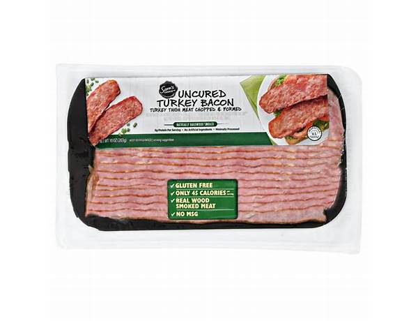 Uncured turkey bacon nutrition facts